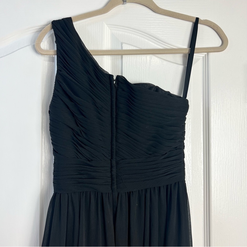 Morilee one shoulder maxi gown dress size 2 - Picture 3 of 7